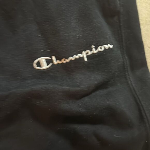 Champion Men’s Black Champion Sweatpant Joggers - Large - Pockets Drawstring - Picture 2 of 6